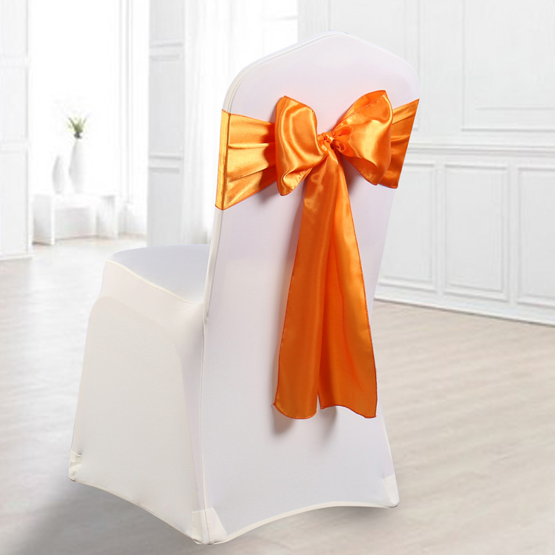 satin chair sash/wedding chair sashes/wedding satin sash for chairs