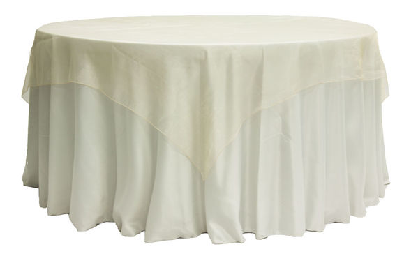 72 Square Organza Table Overlay