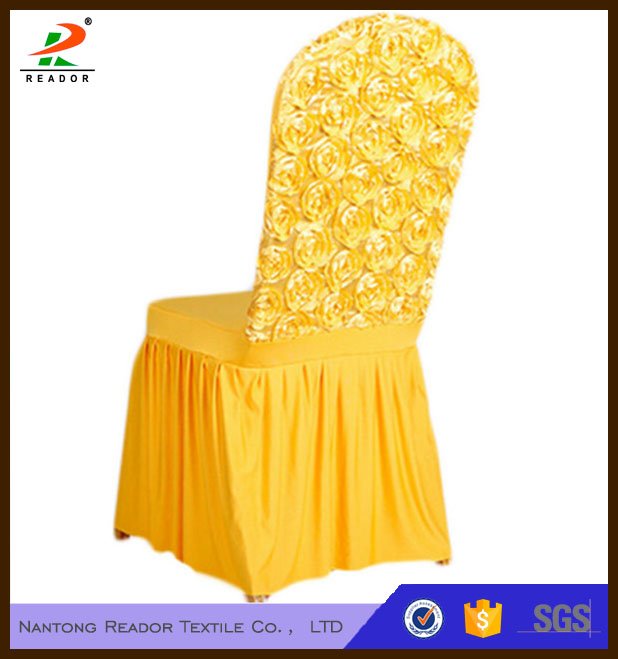 Rose Stretch Chair Cover Skirt