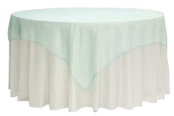 72 Square Organza Table Overlay