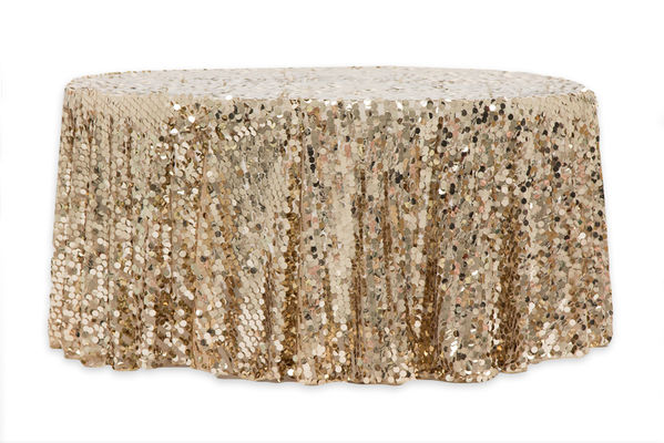 132 Customize Round Large Payette Sequin Tablecloth Wedding