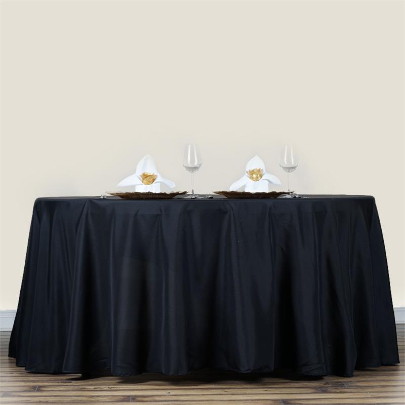 100% polyester 90'' round table cloth