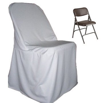 White polyester folding chair cover supplier