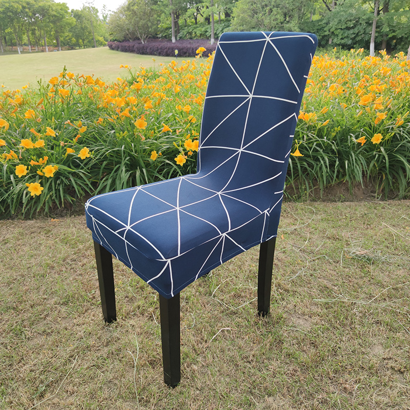 wholesale diamond lattice spandex dining chair cover for dining room office