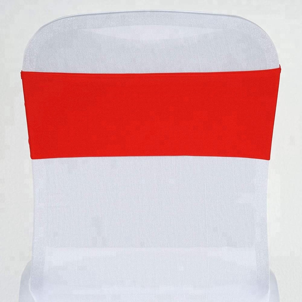 Wholesale universal and regular spandex/lycra chair cover band,wedding chair sash