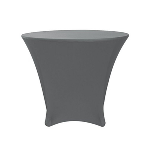 Vintage custom cocktail black fitted spandex stretch polyester table cloth for wedding factory price