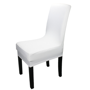 Wholesale custom stretch office kitchen white spandex dining room slipcovers chair covers