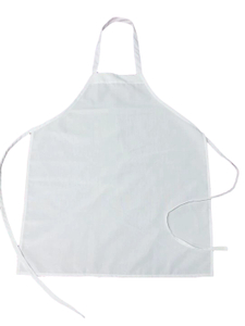 high quality white custom spun polyester waterproof restaurant kitchen apron 