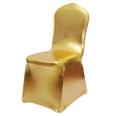 chair spandex metallic lame covers gold lycra stretch wholesale